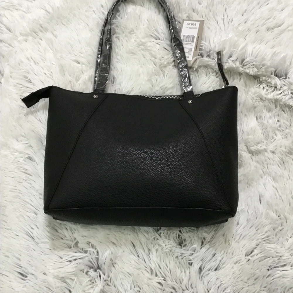 Kenneth Cole Reaction Premstar Double Handle Tote Black New with tags - Picture 7 of 12